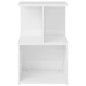 vidaXL Mesitas de noche 2 uds contrachapada blanco brillo 35x35x55 cm vidaXL Mesitas de noche 2 uds contrachapada blanco brillo 35x35x55 cm