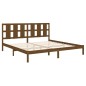 vidaXL Estructura de cama madera maciza de pino marrón miel 200x200 cm