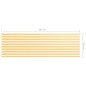 vidaXL Toldo para balcón tela oxford blanco y amarillo 120x400 cm vidaXL Toldo para balcón tela oxford blanco y amarillo 120x400 cm