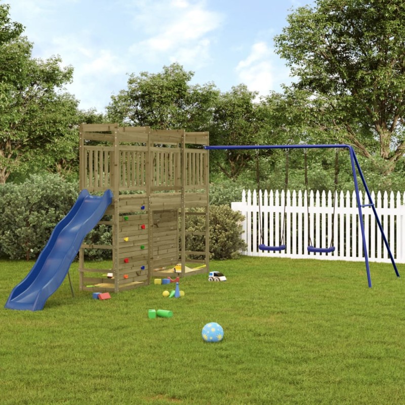 vidaXL Parque infantil de exterior madera de pino impregnada vidaXL Parque infantil de exterior madera de pino impregnada