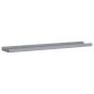 vidaXL Repisa para marcos de fotos 2 uds MDF gris 80x9x3 cm vidaXL Repisa para marcos de fotos 2 uds MDF gris 80x9x3 cm