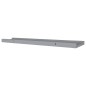 vidaXL Repisa para marcos de fotos 2 uds MDF gris 80x9x3 cm vidaXL Repisa para marcos de fotos 2 uds MDF gris 80x9x3 cm