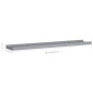 vidaXL Repisa para marcos de fotos 2 uds MDF gris 80x9x3 cm vidaXL Repisa para marcos de fotos 2 uds MDF gris 80x9x3 cm