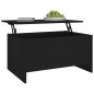 vidaXL Mesa de centro madera contrachapada negra 80x55,5x41,5 cm vidaXL Mesa de centro madera contrachapada negra 80x55,5x41,5 cm