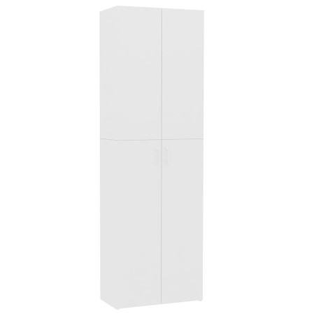 vidaXL Armario de oficina de madera contrachapada blanco 60x32x190 cm