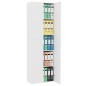 vidaXL Armario de oficina de madera contrachapada blanco 60x32x190 cm vidaXL Armario de oficina de madera contrachapada blanco 60x32x190 cm