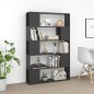 vidaXL Librería separador madera contrachapada gris 100x24x155 cm vidaXL Librería separador madera contrachapada gris 100x24x155 cm