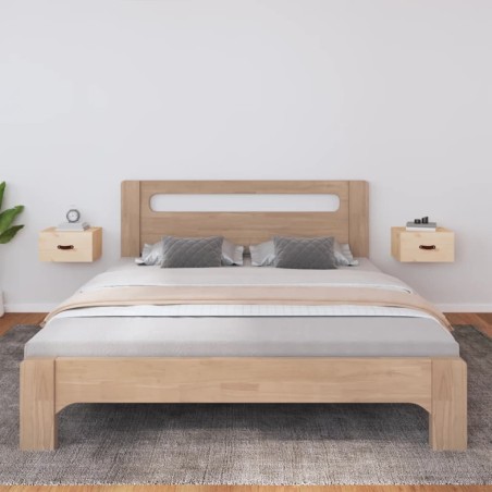 vidaXL Mesita de noche de pared 2 uds 40x29,5x22 cm