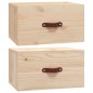 vidaXL Mesita de noche de pared 2 uds 40x29,5x22 cm vidaXL Mesita de noche de pared 2 uds 40x29,5x22 cm
