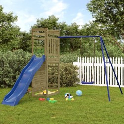 vidaXL Parque infantil de exterior madera de pino impregnada