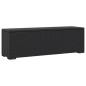 vidaXL Banco otomana con cojín ratán sintético negro 110x30x40 cm vidaXL Banco otomana con cojín ratán sintético negro 110x30x40 cm