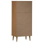 vidaXL Librería MOLDE madera maciza de pino marrón 60x35x133,5 cm vidaXL Librería MOLDE madera maciza de pino marrón 60x35x133,5 cm