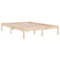 vidaXL Estructura de cama de matrimonio madera maciza 135x190 cm vidaXL Estructura de cama de matrimonio madera maciza 135x190 cm