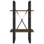 vidaXL Estantería 2 niveles madera marrón roble 40x30x70 cm vidaXL Estantería 2 niveles madera marrón roble 40x30x70 cm