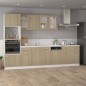 vidaXL Armario inferior cajón madera ingeniería roble 80x46x81,5 cm