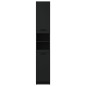 vidaXL Armario de baño de madera contrachapada negro 32x34x188,5 cm vidaXL Armario de baño de madera contrachapada negro 32x34x188,5 cm