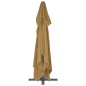 vidaXL Sombrilla voladiza con poste de aluminio gris taupe 400x300 cm vidaXL Sombrilla voladiza con poste de aluminio gris taupe 400x300 cm