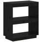 vidaXL Estantería madera maciza de pino negra 60x35x71 cm