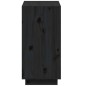 vidaXL Estantería madera maciza de pino negra 60x35x71 cm