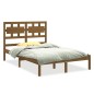 vidaXL Estructura de cama madera maciza de pino marrón miel 120x200 cm vidaXL Estructura de cama madera maciza de pino marrón miel 120x200 cm