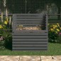 vidaXL Compostador de madera maciza de pino gris 100x100x102 cm vidaXL Compostador de madera maciza de pino gris 100x100x102 cm