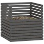 vidaXL Compostador de madera maciza de pino gris 100x100x102 cm vidaXL Compostador de madera maciza de pino gris 100x100x102 cm