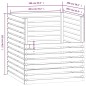 vidaXL Compostador de madera maciza de pino gris 100x100x102 cm vidaXL Compostador de madera maciza de pino gris 100x100x102 cm