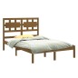 vidaXL Estructura de cama madera maciza de pino marrón miel 120x200 cm vidaXL Estructura de cama madera maciza de pino marrón miel 120x200 cm