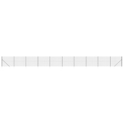 vidaXL Cerca de alambre con pinchos de anclaje gris antracita 1,6x25 m