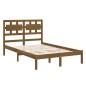 vidaXL Estructura de cama madera maciza de pino marrón miel 120x200 cm vidaXL Estructura de cama madera maciza de pino marrón miel 120x200 cm
