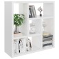 vidaXL Estantería pared contrachapada blanco brillante 45,1x16x45,1 cm vidaXL Estantería pared contrachapada blanco brillante 45,1x16x45,1 cm