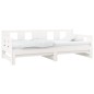 vidaXL Sofá cama extraíble madera maciza de pino blanco 2x(90x200) cm vidaXL Sofá cama extraíble madera maciza de pino blanco 2x(90x200) cm