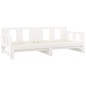 vidaXL Sofá cama extraíble madera maciza de pino blanco 2x(90x200) cm vidaXL Sofá cama extraíble madera maciza de pino blanco 2x(90x200) cm