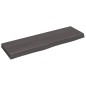 vidaXL Encimera baño madera maciza tratada gris oscuro 100x30x(2-6) cm vidaXL Encimera baño madera maciza tratada gris oscuro 100x30x(2-6) cm