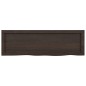 vidaXL Encimera baño madera maciza tratada gris oscuro 100x30x(2-6) cm vidaXL Encimera baño madera maciza tratada gris oscuro 100x30x(2-6) cm