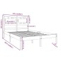 vidaXL Estructura de cama madera maciza de pino marrón miel 120x200 cm vidaXL Estructura de cama madera maciza de pino marrón miel 120x200 cm