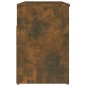 vidaXL Banco zapatero madera contrachapada roble ahumado 105x30x45 cm