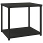 vidaXL Mesa auxiliar ratán sintético negro 55x45x49 cm vidaXL Mesa auxiliar ratán sintético negro 55x45x49 cm