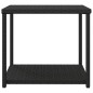 vidaXL Mesa auxiliar ratán sintético negro 55x45x49 cm vidaXL Mesa auxiliar ratán sintético negro 55x45x49 cm