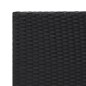 vidaXL Mesa auxiliar ratán sintético negro 55x45x49 cm vidaXL Mesa auxiliar ratán sintético negro 55x45x49 cm
