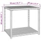 vidaXL Mesa auxiliar ratán sintético negro 55x45x49 cm vidaXL Mesa auxiliar ratán sintético negro 55x45x49 cm