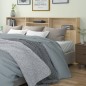 vidaXL Mueble cabecero color roble Sonoma 220x19x103,5 cm
