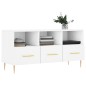 vidaXL Mueble de TV madera de ingeniería blanco 102x36x50 cm vidaXL Mueble de TV madera de ingeniería blanco 102x36x50 cm