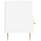vidaXL Mueble de TV madera de ingeniería blanco 102x36x50 cm vidaXL Mueble de TV madera de ingeniería blanco 102x36x50 cm