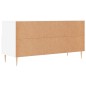 vidaXL Mueble de TV madera de ingeniería blanco 102x36x50 cm vidaXL Mueble de TV madera de ingeniería blanco 102x36x50 cm