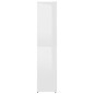 vidaXL Mueble zapatero contrachapada blanco brillo 80x39x178 cm