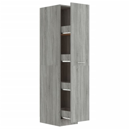 vidaXL Armario boticario contrachapado gris Sonoma 30x42,5x150 cm