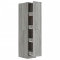 vidaXL Armario boticario contrachapado gris Sonoma 30x42,5x150 cm