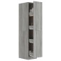 vidaXL Armario boticario contrachapado gris Sonoma 30x42,5x150 cm