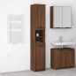 vidaXL Armario de baño contrachapada marrón roble 32x34x188,5 cm vidaXL Armario de baño contrachapada marrón roble 32x34x188,5 cm